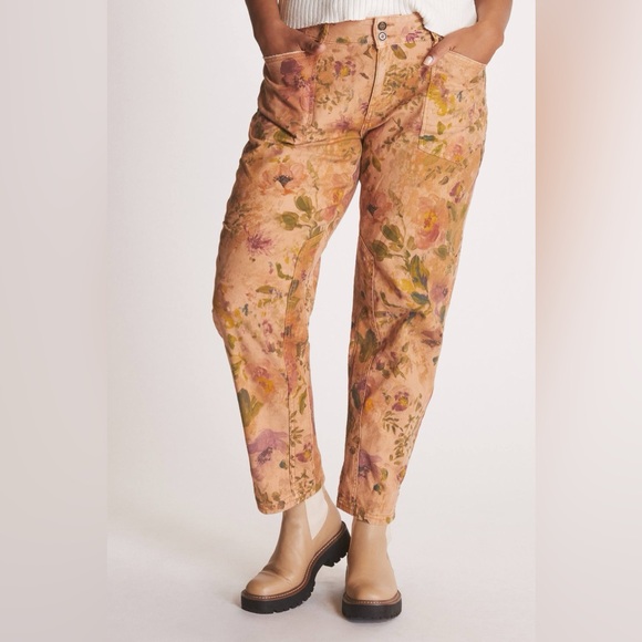 Anthropologie Pilcro The Wanderer Floral Pants - Picture 5 of 10